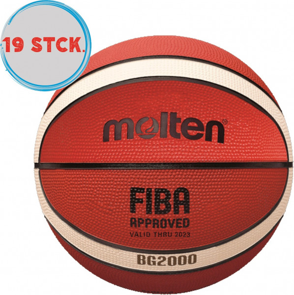 Molten Basketball B6G2000, 19er-Set