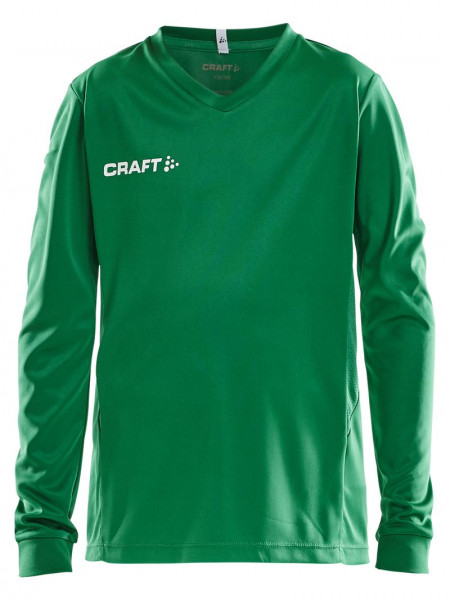 CRAFT Squad Jersey Solid LS JR Team Green